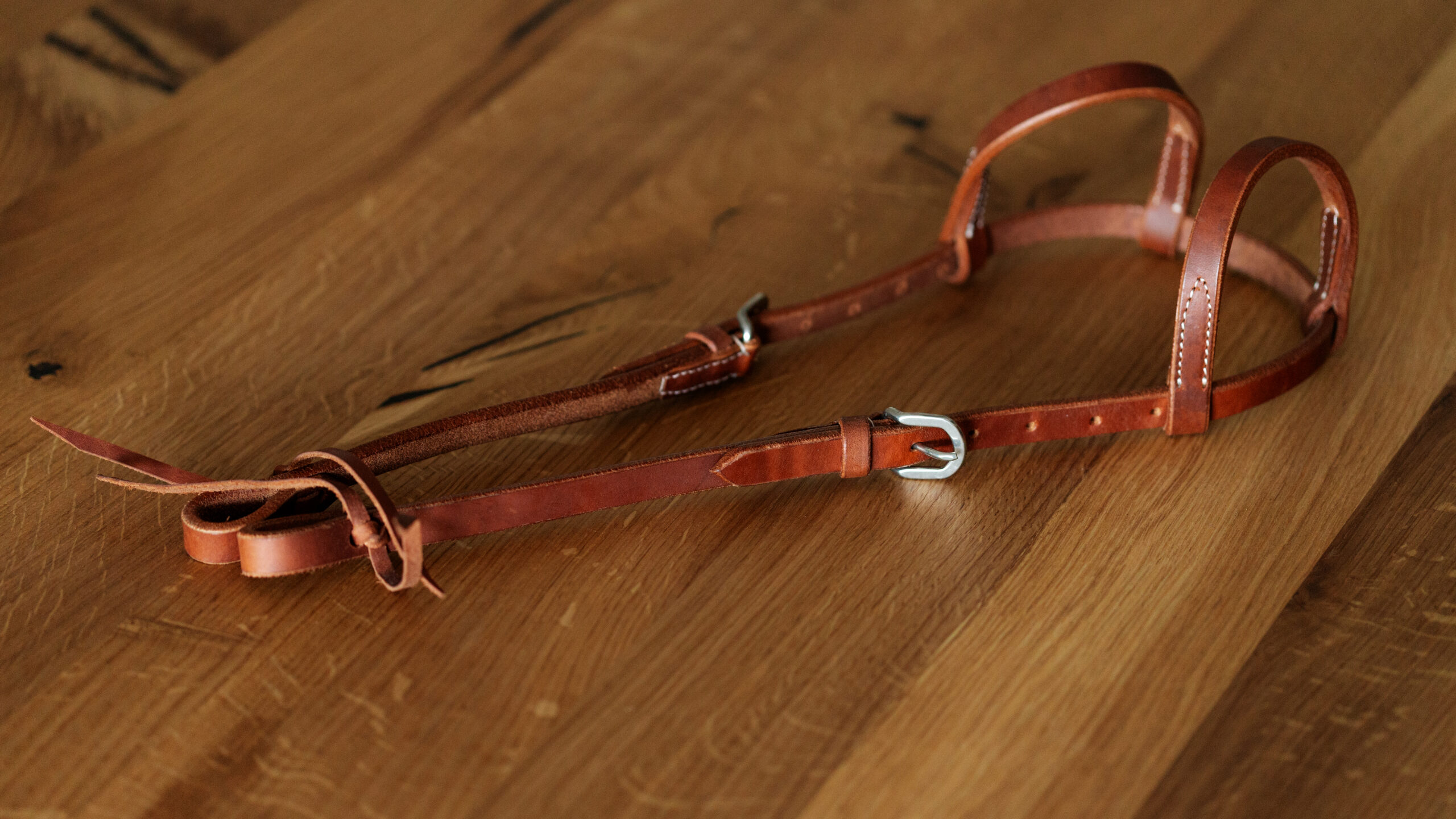 EE Tack Harness Kopfstück Herman Oak Leather Doppeleinohr