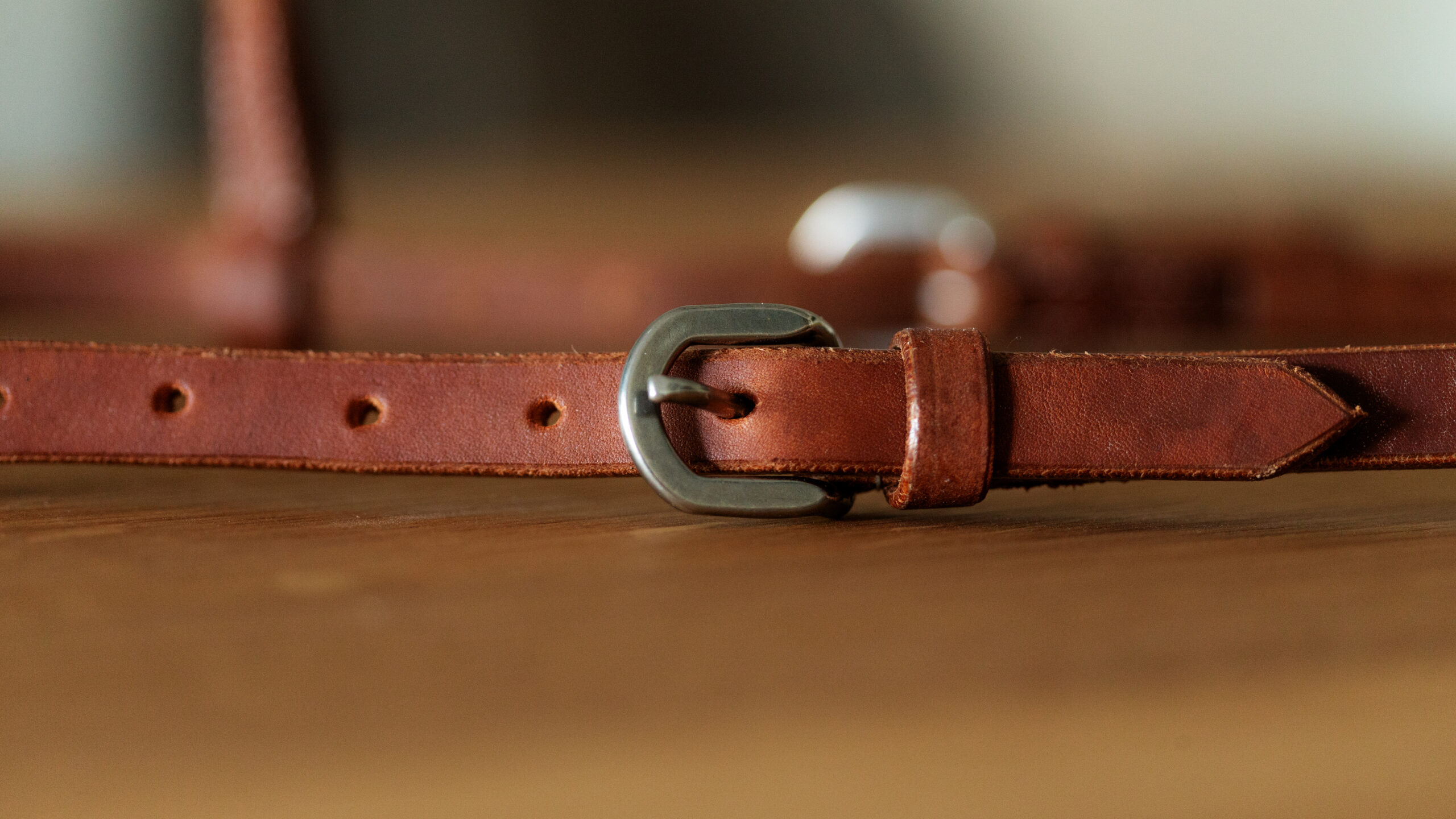 EE Tack Harness Kopfstück Herman Oak Leather Doppeleinohr – Bild 3