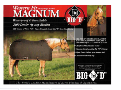 Big "D" Magnum Western Fit in schwarz und wasserdicht – Bild 7