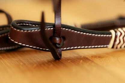 Schneiders® Harness Leather One Ear Headstall with Rawhide Accents – Bild 7