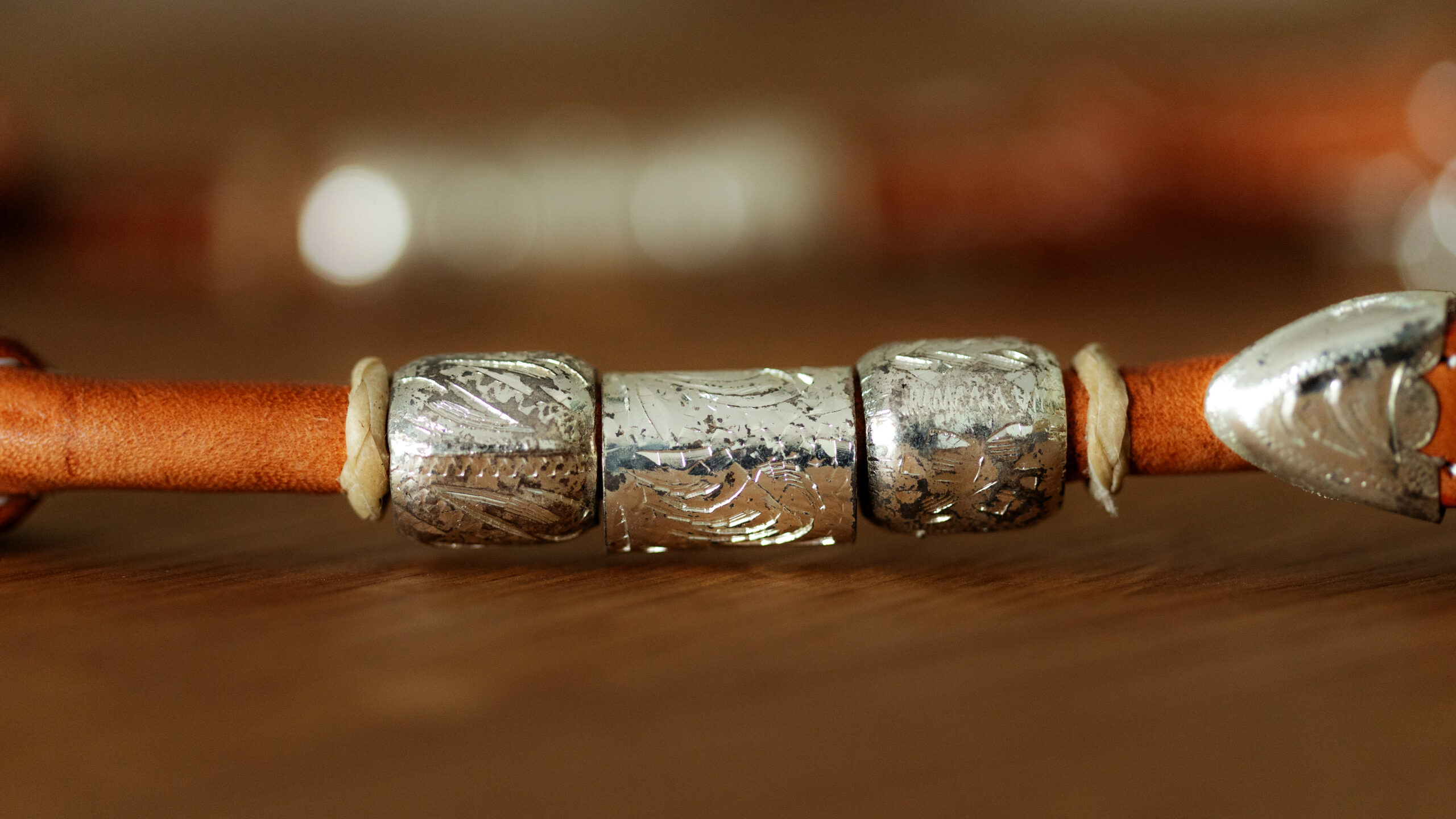 EE Tack Ks Herm. Oak Leather Silver Buckle & Roller Doppeleinohr – Bild 6