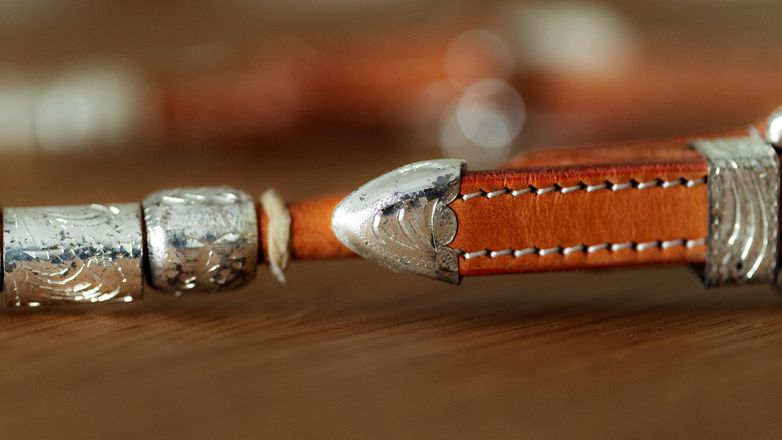 EE Tack Ks Herm. Oak Leather Silver Buckle & Roller Doppeleinohr – Bild 7