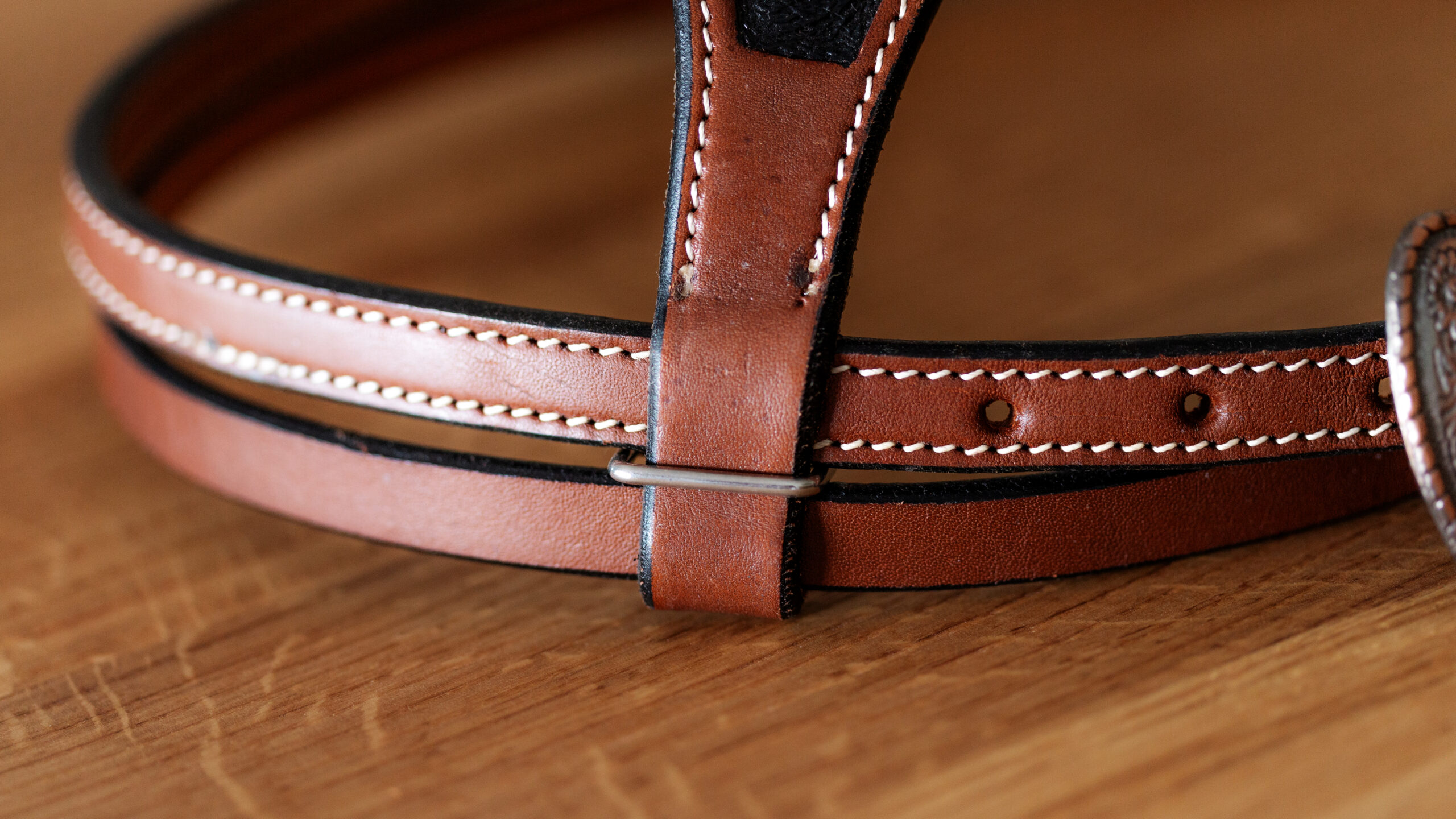 EE Tack Kopfstück Show Shaped Stirnband & Cheeks Two Tone Mittel – Bild 5