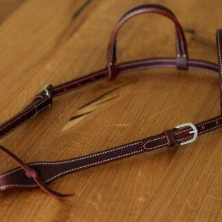EE Tack Kopfstück Latigo Stitched Doppeleinohr