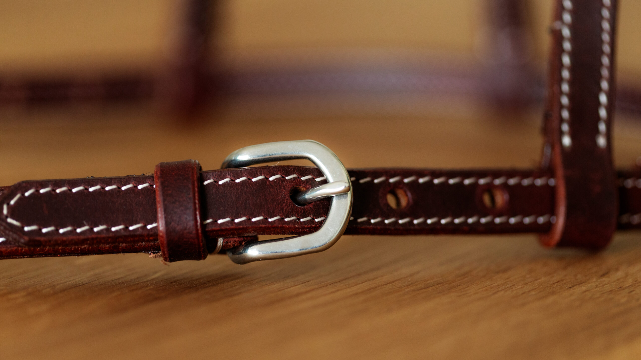 EE Tack Kopfstück Latigo Stitched Doppeleinohr – Bild 3