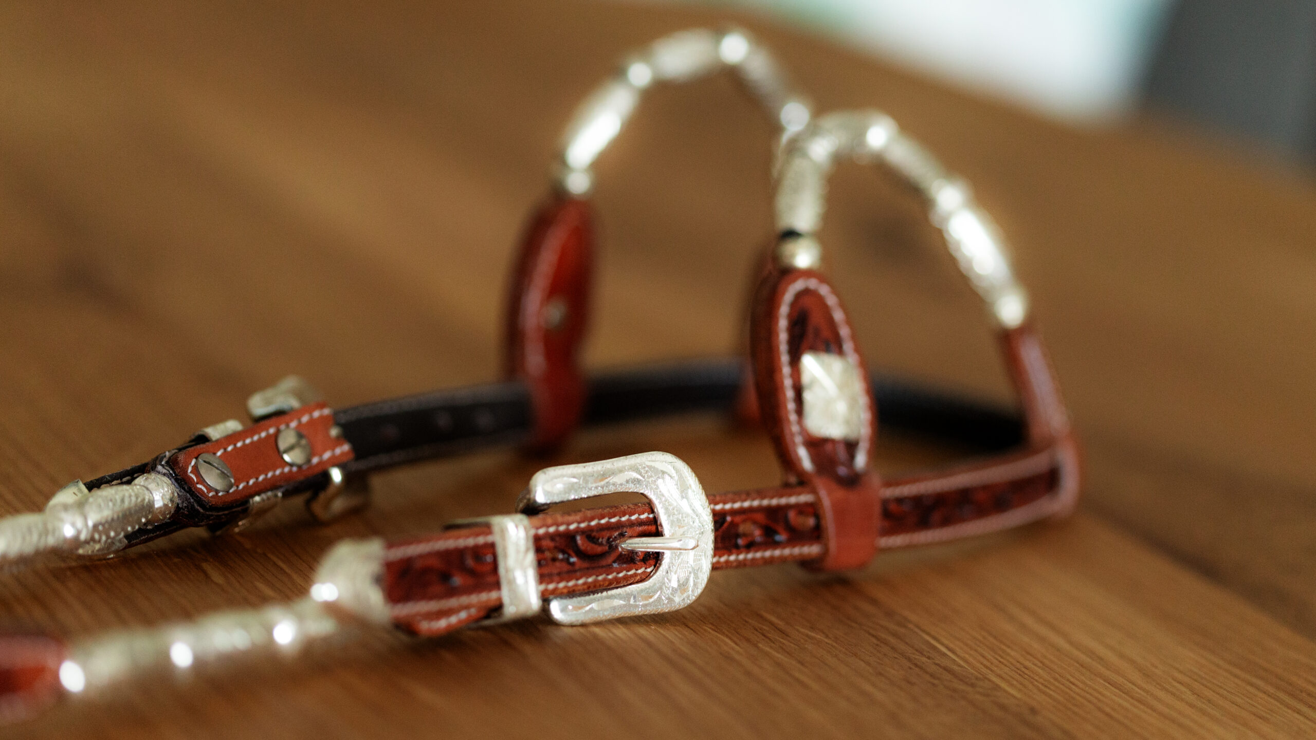 SN Tack Kopfstück Doppeleinohr Show-HS085 – Bild 2