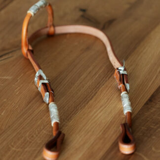 EE Tack KS Herm. Oak Leather Silver Buckle & Roller Einohr
