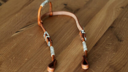 EE Tack KS Herm. Oak Leather Silver Buckle & Roller Einohr