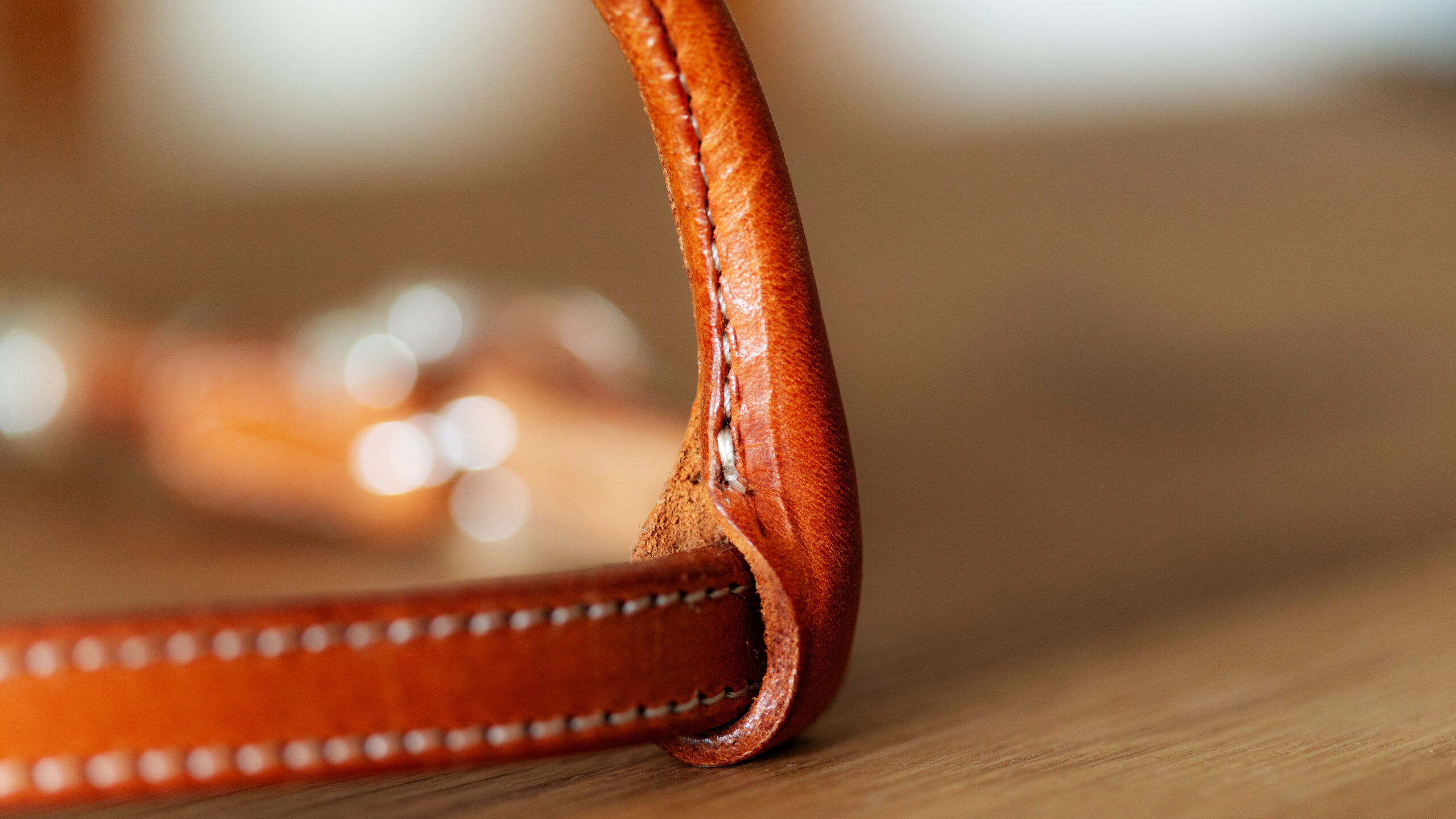 EE Tack KS Herm. Oak Leather Silver Buckle & Roller Einohr – Bild 5