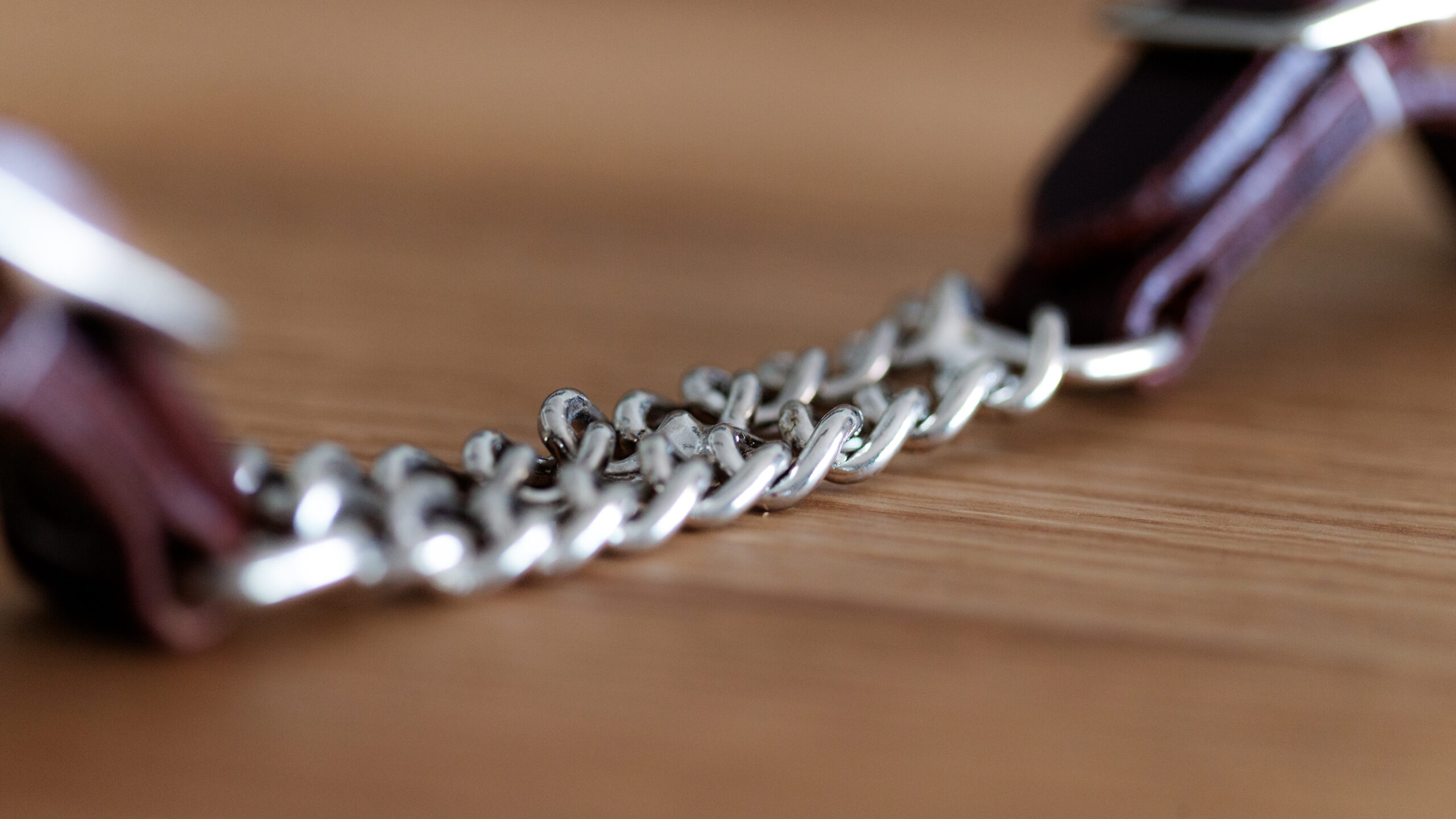 EE Tack Kinnkette Latigo Leder – Bild 2