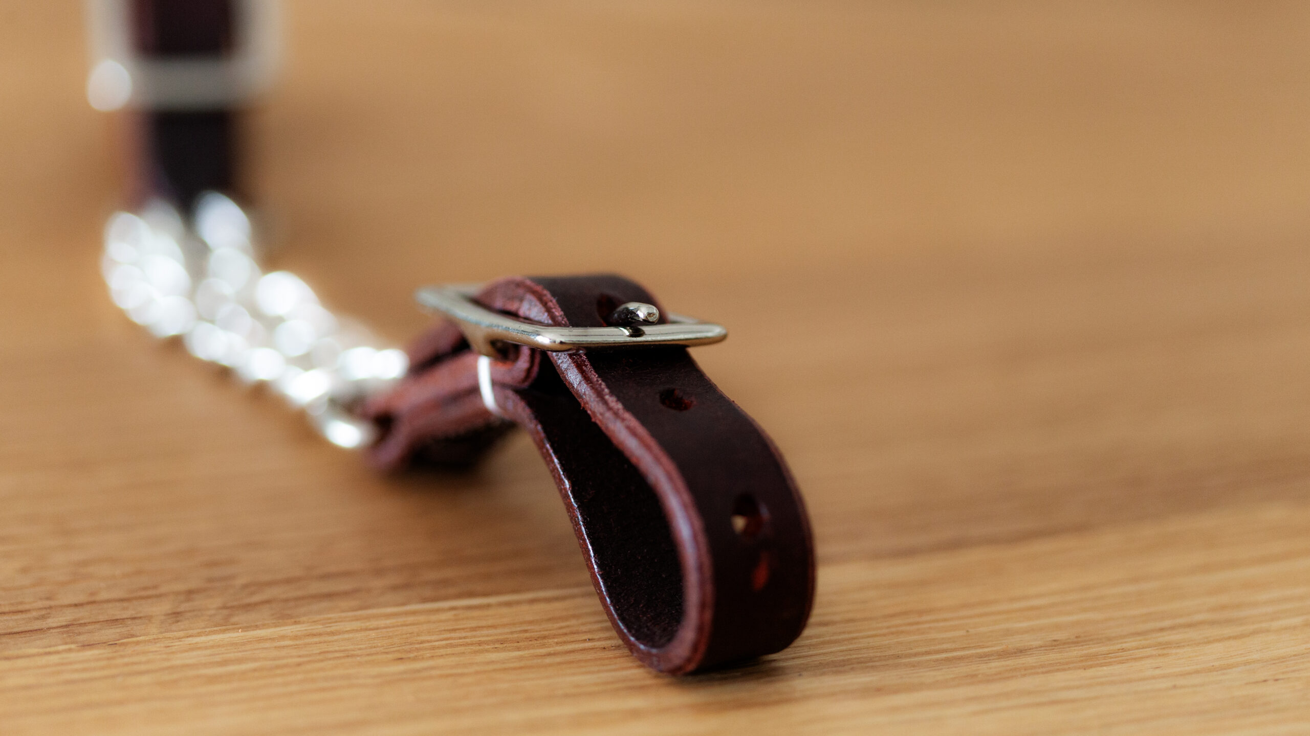 EE Tack Kinnkette Latigo Leder – Bild 3