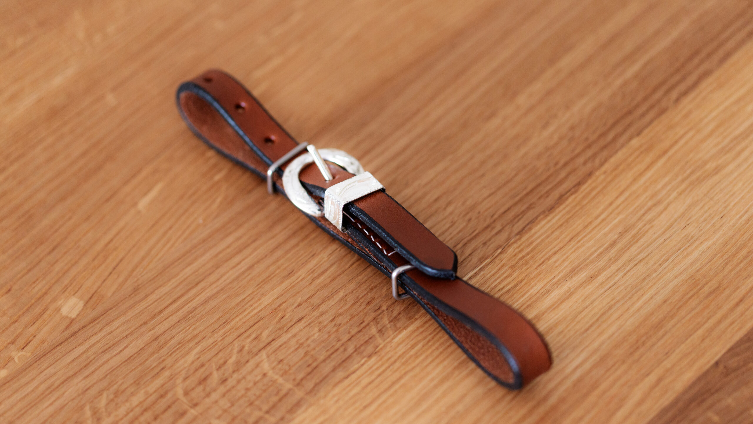 EE Tack Kinnriemen Show  Silber /Mittel – Bild 2